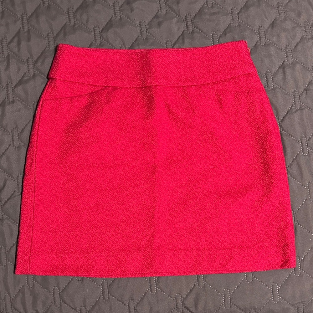 Ann Taylor LOFT Vibrant Pink Mini Skirt